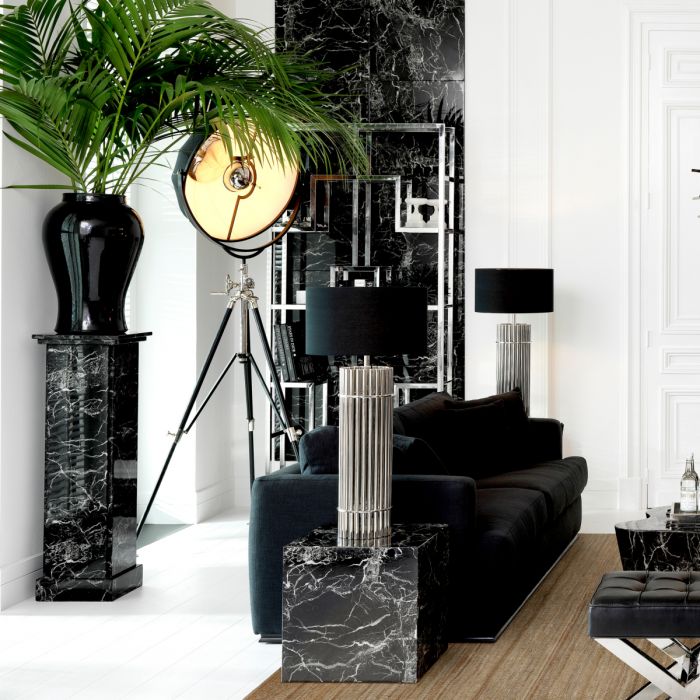 Columna Caselli imitación mármol negro