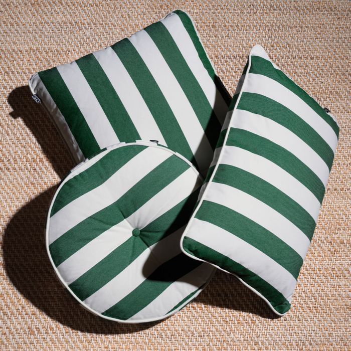 Cojín de exterior Florent Rectangular verde