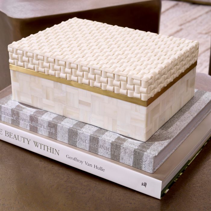 Caja Seaside S blanco crema