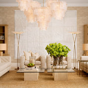 Floor Lamp Laila antique brass finish