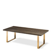 Dining Table Melchior brown oak veneer 230 cm
