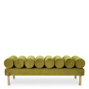 Bench Oxley savona vintage green velvet brushed brass finish