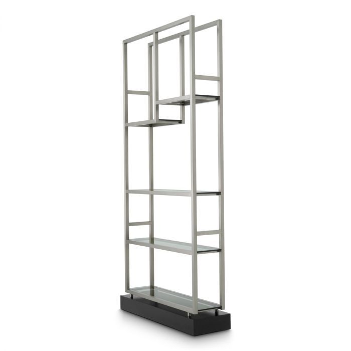 Gabinete Corrado I acabado acero cepillado