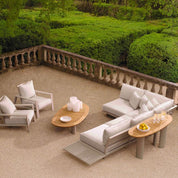 Outdoor Console Table Free Form natural teak