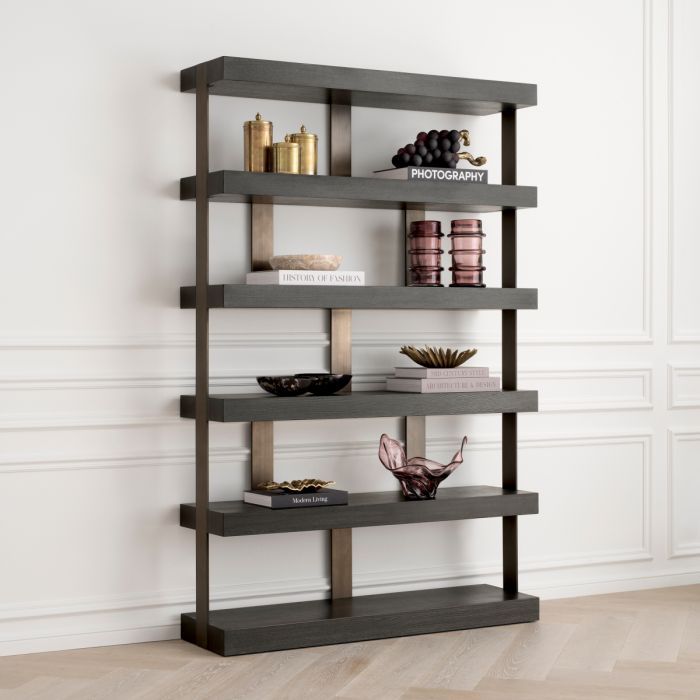 Tray Makassar vintage brass finish