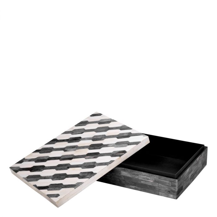 Caja Rodeo L gris crema