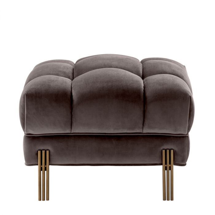 Stool Sienna savona grey velvet