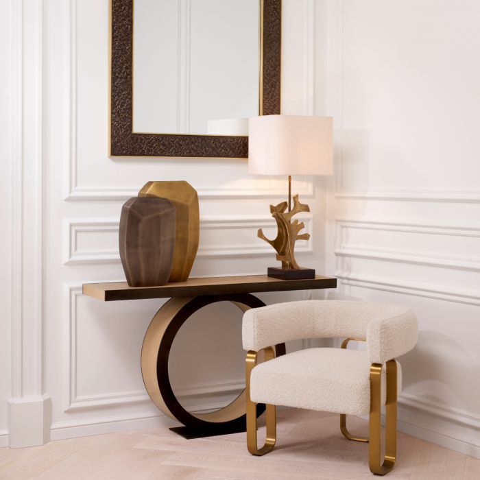 Table Lamp Agapé vintage brass finish incl shade