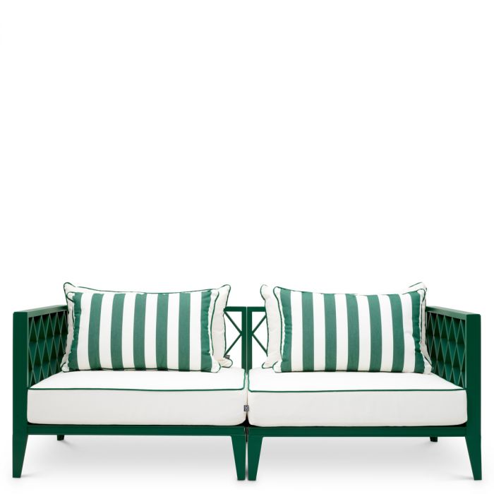 Sofá de exterior Ocean Club S verde blaise blanco roto verde florent