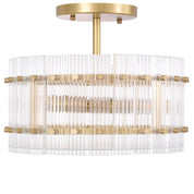 Ceiling Lamp Ruby round antique brass finish