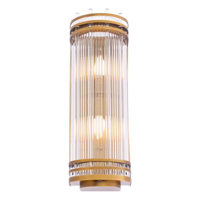 Wall Lamp Gulf L antique brass finish