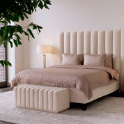 Banco Bente bouclé crema