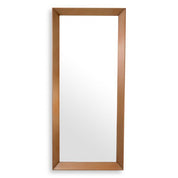 Mirror Othello rectangular brushed brass finish