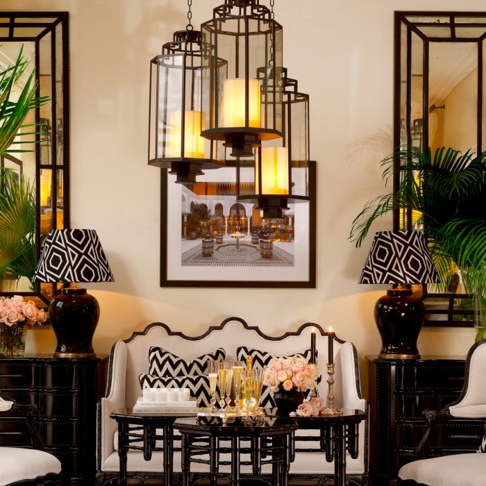 Lantern Monticello L black finish
