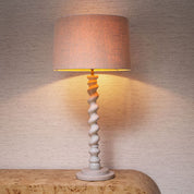 Table Lamp Massimo piano white finish incl shade