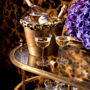 Wine Cooler Clementine vintage brass finish