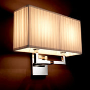 Wall Lamp Westbrook nickel finish incl shade
