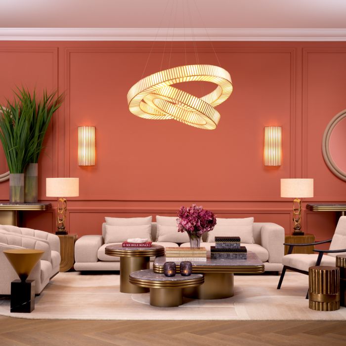 Wall Lamp Monari antique brass finish