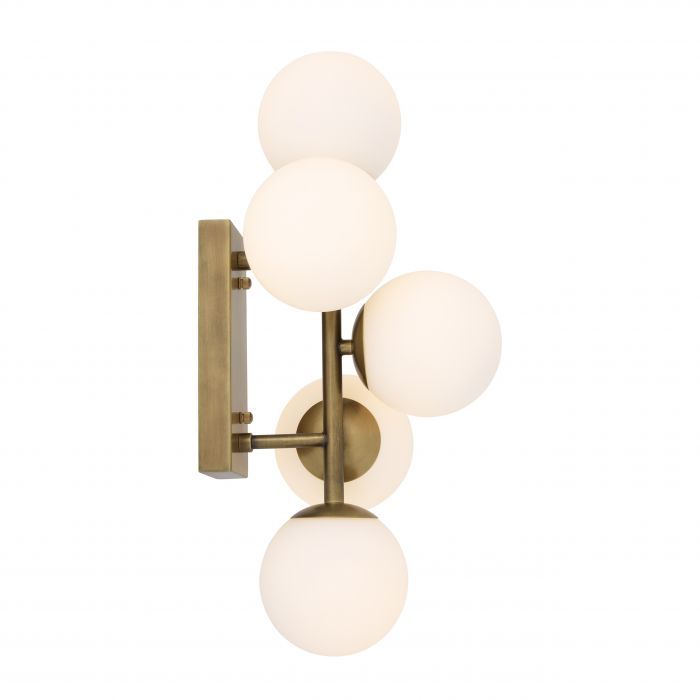 Wall Lamp Libris antique brass finish