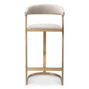 Bar Stool Dexter brushed brass finish loki natural