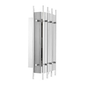 Wall Lamp Sparks S nickel finish smoke glass