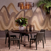 Lámpara de araña Silvano de cristal ahumado