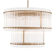 Chandelier Ruby L antique brass finish