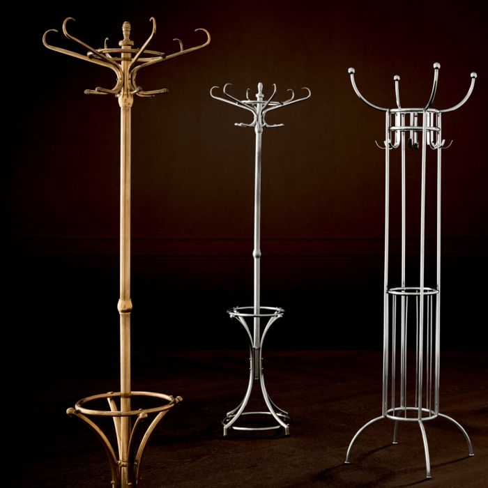 Coatrack Kent antique brass finish