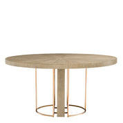 Dining Table Remington ø 152 cm washed oak veneer