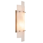Wall Lamp Ruby antique brass finish alabaster