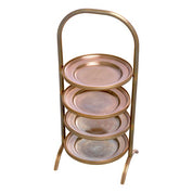Cake standard Encore vintage brass finish