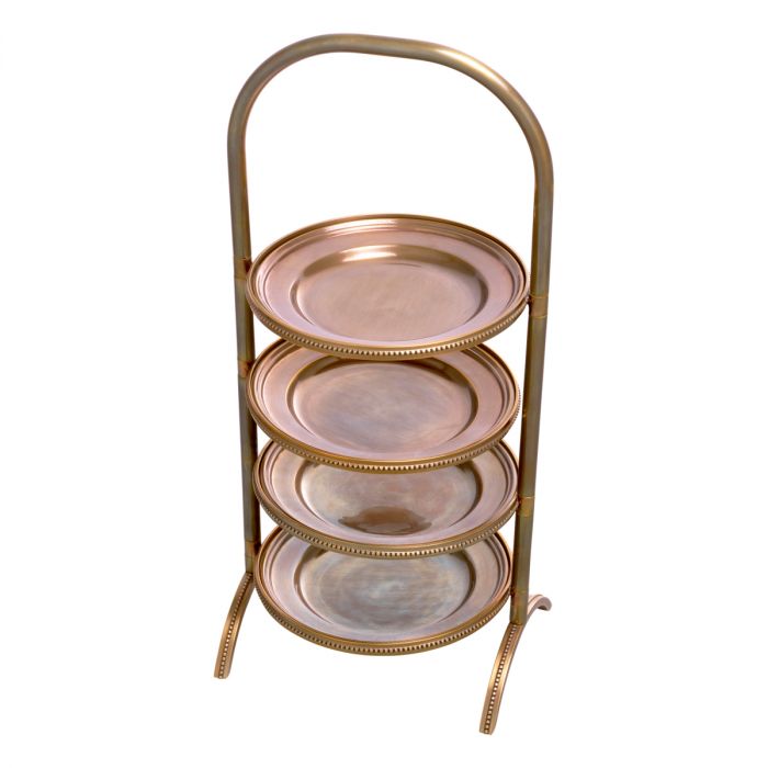 Cake standard Encore vintage brass finish