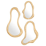 Mirror Viterbo gold finish set of 3