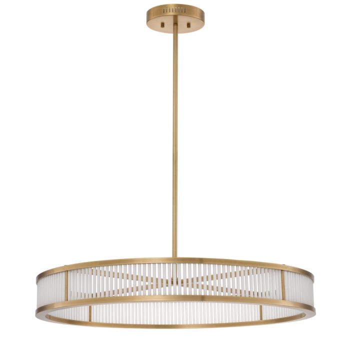 Chandelier Thibaud 90 cm antique brass finish