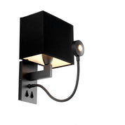 Aplique Reading acabado bronce incl. pantalla