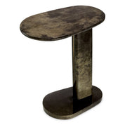 Mesa auxiliar Manuel gris alto brillo