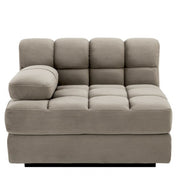 Modular Sofa Dean savona greige velvet - Left