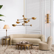 Table Lamp Santoro vintage brass finish incl shade