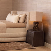 Nightstand Joane mocha oak oak veneer