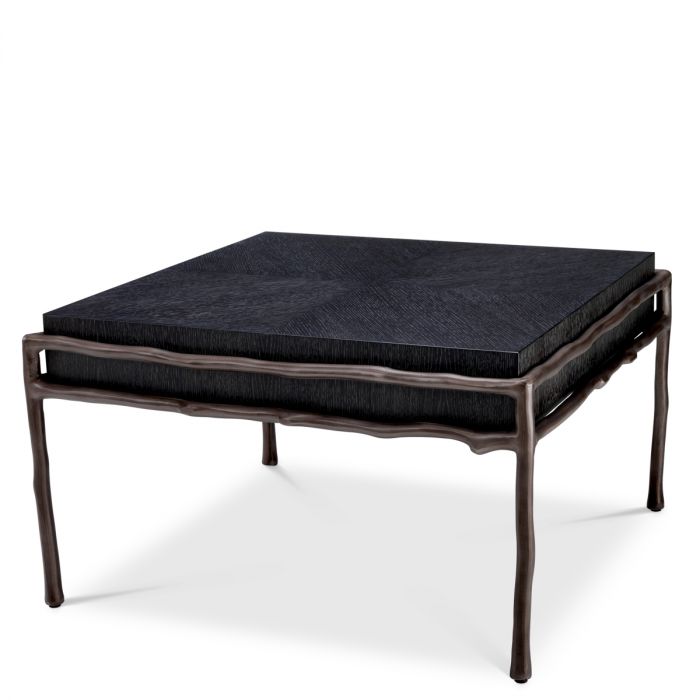 Mesa auxiliar Premier chapa de roble gris antracita