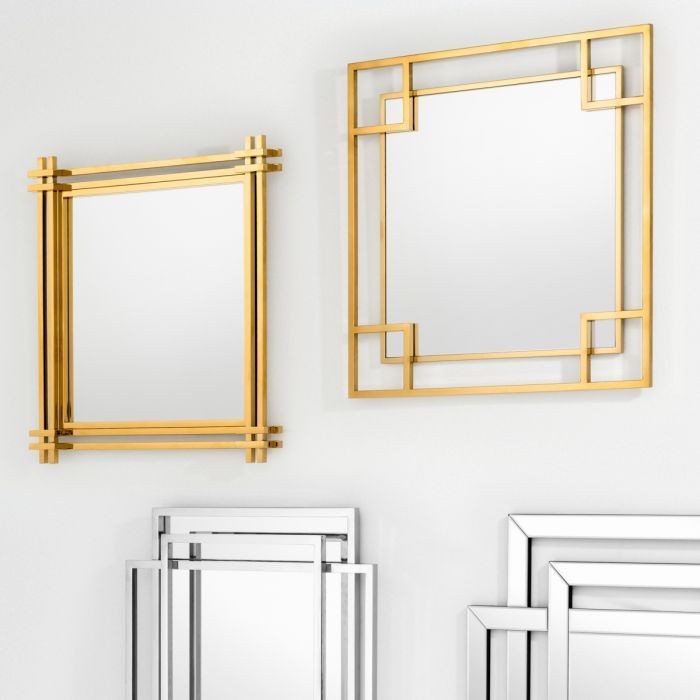 Mirror Morris gold finish