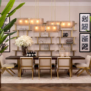 Chandelier Joy of Light light brushed brass finish