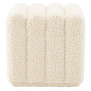Stool Bente faux shearling