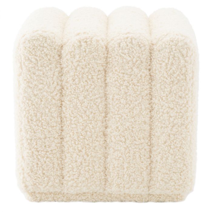 Stool Bente faux shearling