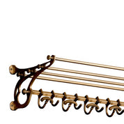 Coatrack Hudson L antique brass finish