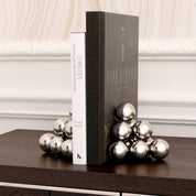 Bookend Carioca set of 2 nickel finish