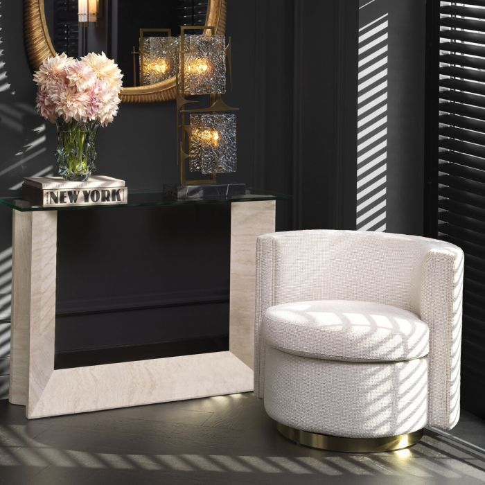 Swivel Chair Amanda lyssa off-white