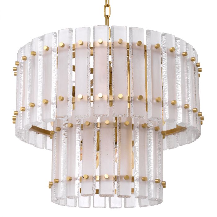 Chandelier Blason antique brass finish