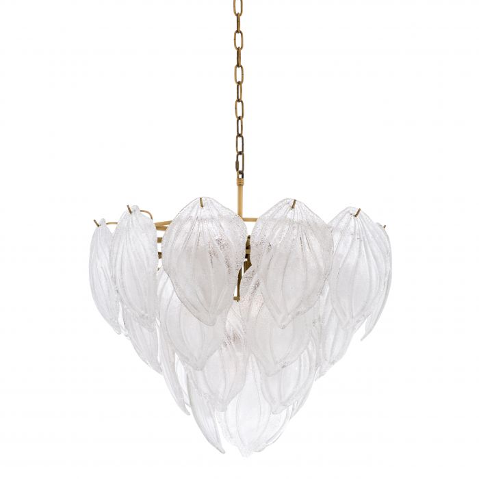 Chandelier Novida antique brass finish