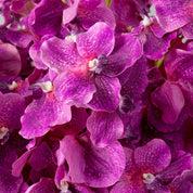 Ramo de Orquídeas Vanda fucsia tacto real 24 piezas